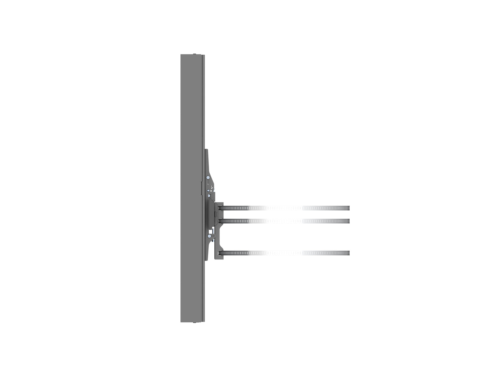 Multibrackets M Pro Series Enclosure 43" Column Medium Black Signage Display Enclosures Multibrackets