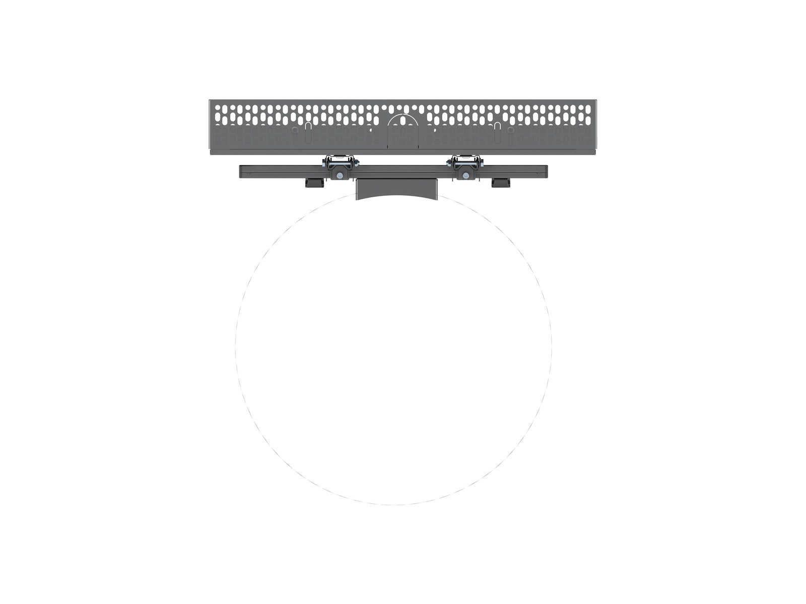 Multibrackets M Pro Series Enclosure 43" Column Medium Black Signage Display Enclosures Multibrackets