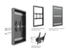 Multibrackets M Pro Series Enclosure 43" Column Medium Black Signage Display Enclosures Multibrackets