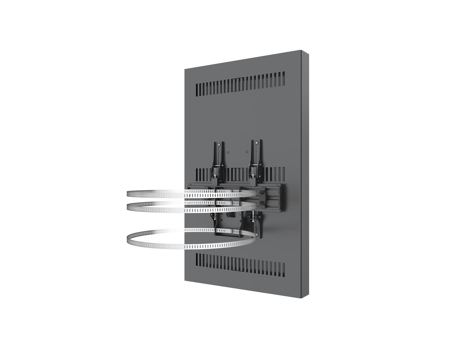 Multibrackets M Pro Series Enclosure 43" Column Medium Black Signage Display Enclosures Multibrackets