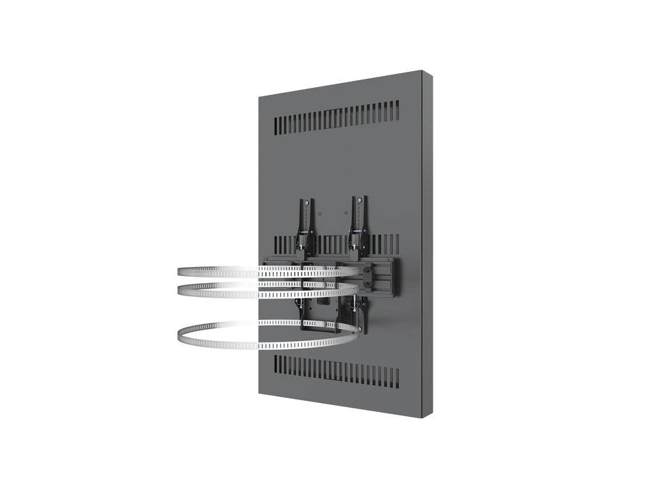 Multibrackets M Pro Series Enclosure 43" Column Medium Black Signage Display Enclosures Multibrackets