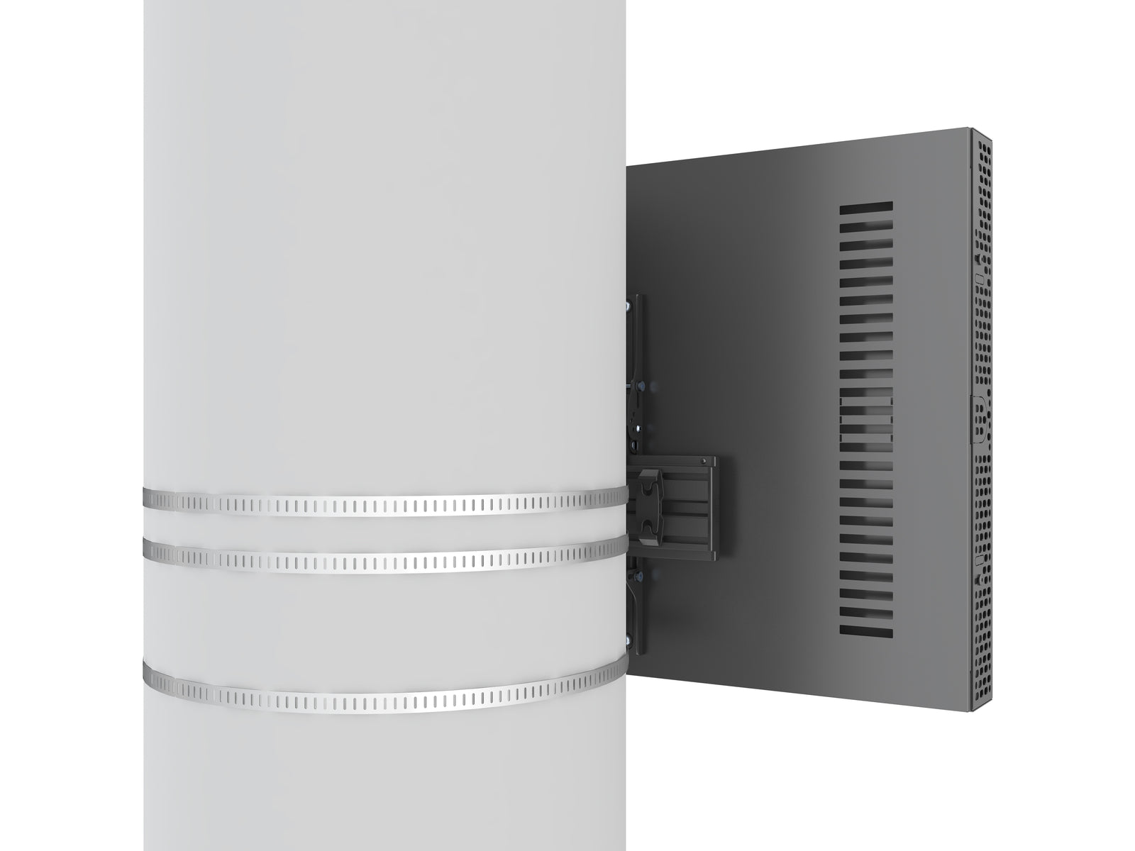Multibrackets M Pro Series Enclosure 43" Column Medium Black Signage Display Enclosures Multibrackets