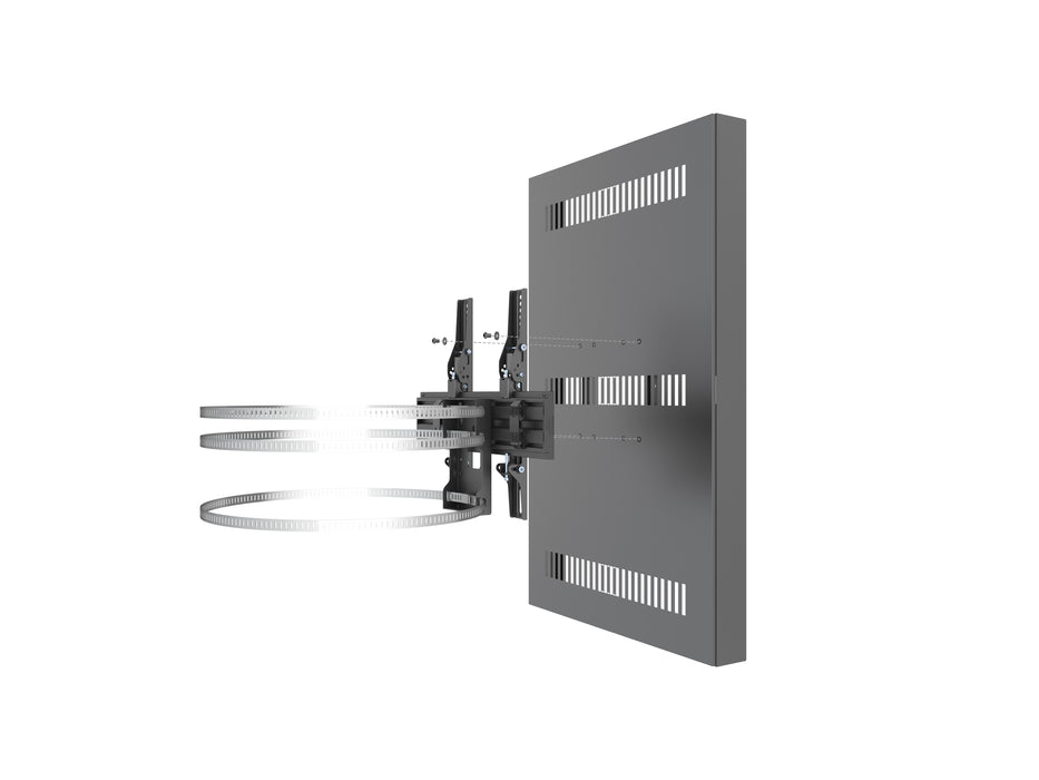 Multibrackets M Pro Series Enclosure 43" Column Medium Black Signage Display Enclosures Multibrackets