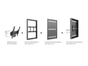 Multibrackets M Pro Series Enclosure 43" Column Medium Black Signage Display Enclosures Multibrackets