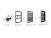 Multibrackets M Pro Series Enclosure 43" Column Medium Black Signage Display Enclosures Multibrackets