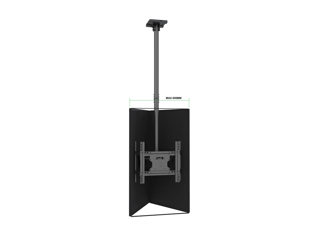 Multibrackets 32" - 49" 49BDL-4050D 0.8m Display Ceiling Mount Pro For 3 Screens Ceiling Mount Bracket Multibrackets