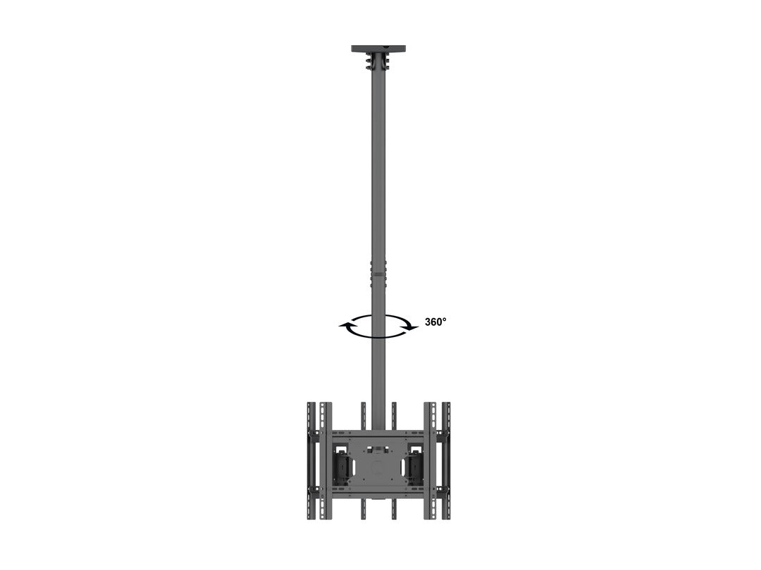Multibrackets 32" - 49" 49BDL-4050D 0.8m Display Ceiling Mount Pro For 3 Screens Ceiling Mount Bracket Multibrackets