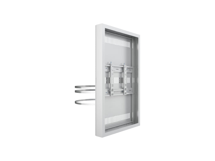 Multibrackets M Pro Series Enclosure 43" Column Medium White Signage Display Enclosures Multibrackets