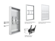 Multibrackets M Pro Series Enclosure 43" Column Medium White Signage Display Enclosures Multibrackets