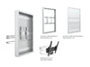 Multibrackets M Pro Series Enclosure 43" Column Medium White Signage Display Enclosures Multibrackets
