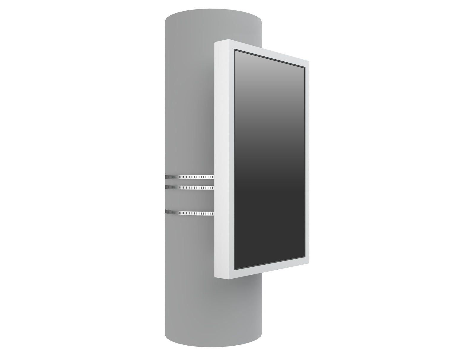 Multibrackets M Pro Series Enclosure 43" Column Medium White Signage Display Enclosures Multibrackets