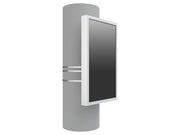 Multibrackets M Pro Series Enclosure 43" Column Medium White Signage Display Enclosures Multibrackets