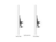Multibrackets M Pro Series Enclosure 43" Column Medium White Signage Display Enclosures Multibrackets