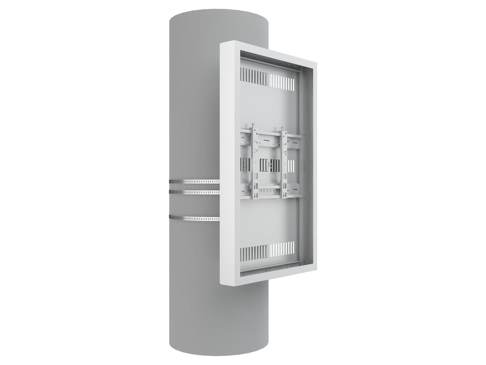 Multibrackets M Pro Series Enclosure 43" Column Medium White Signage Display Enclosures Multibrackets