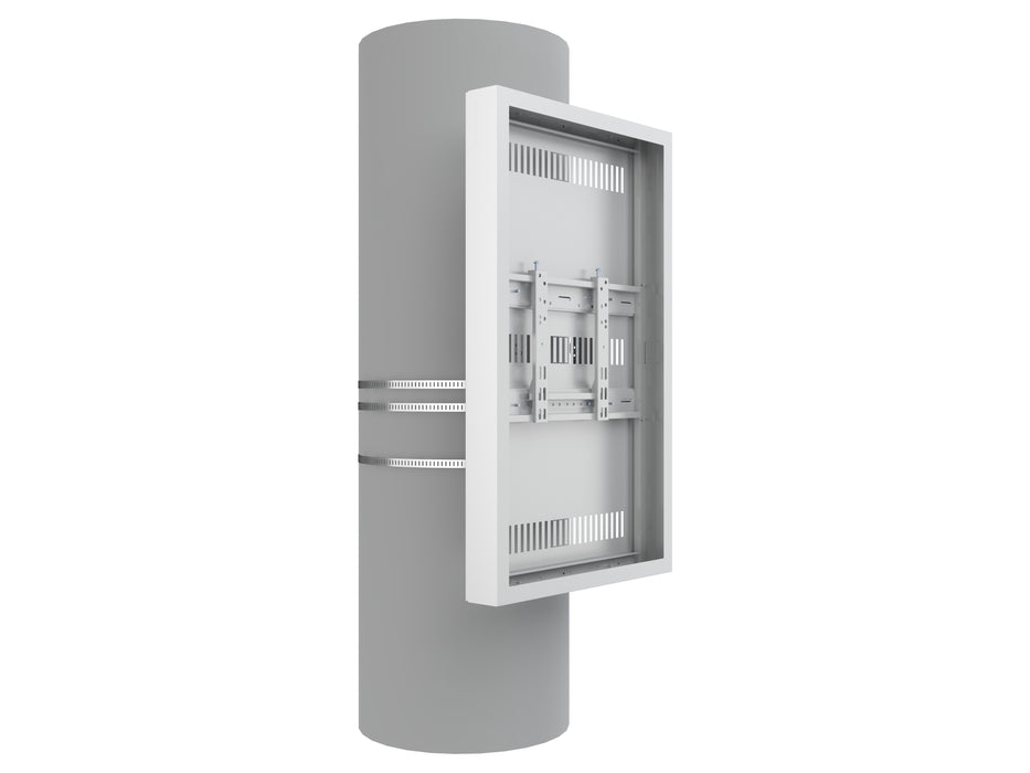 Multibrackets M Pro Series Enclosure 43" Column Medium White Signage Display Enclosures Multibrackets