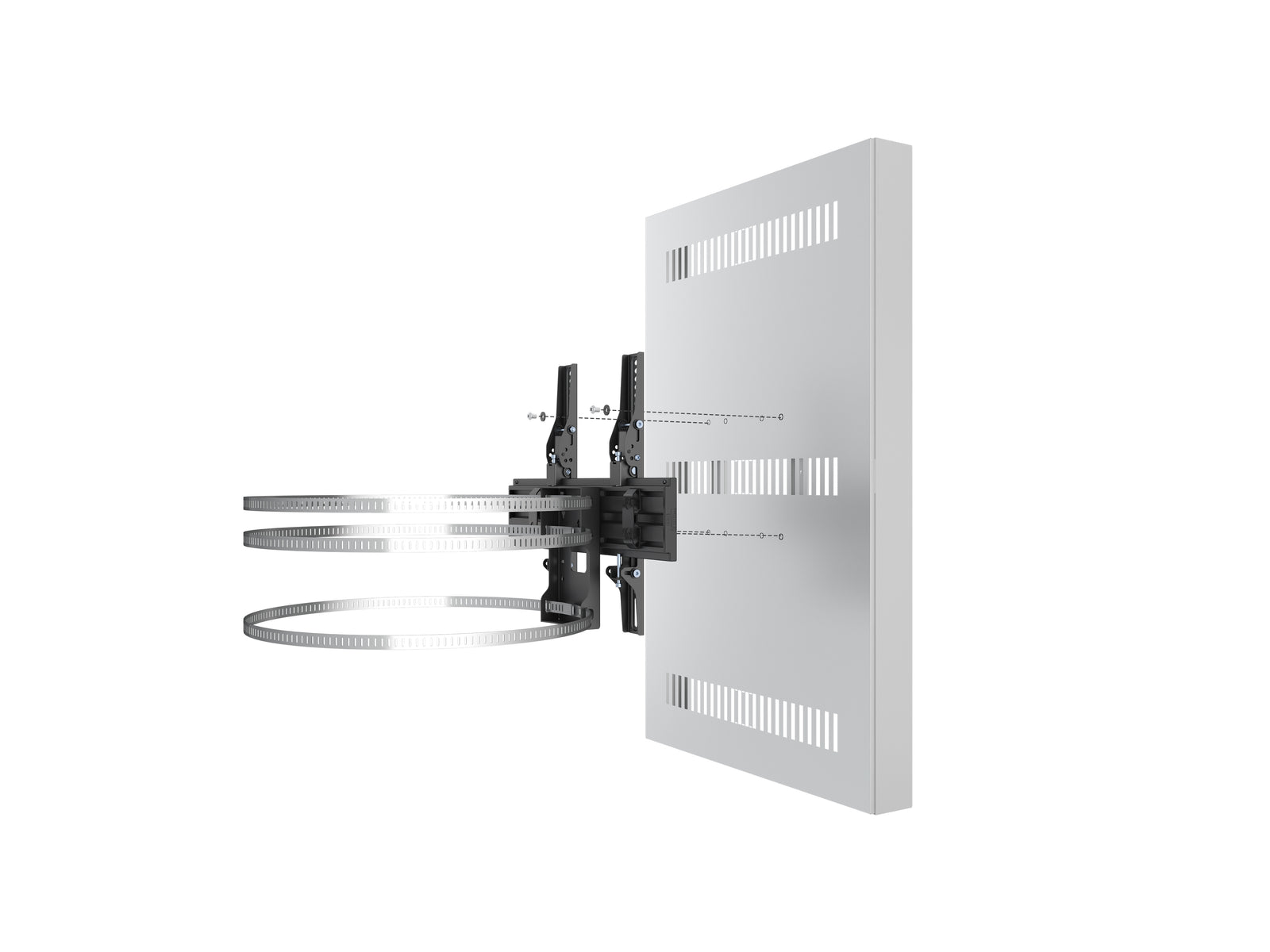 Multibrackets M Pro Series Enclosure 43" Column Medium White Signage Display Enclosures Multibrackets