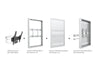 Multibrackets M Pro Series Enclosure 43" Column Medium White Signage Display Enclosures Multibrackets