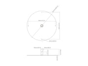 Multibrackets M Pro Series Round Floorplate | 7350105217593 Mounting Accessory Multibrackets