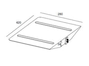 Multibrackets M Public Display Stand Codec Shelf - Silver | 7350022737594