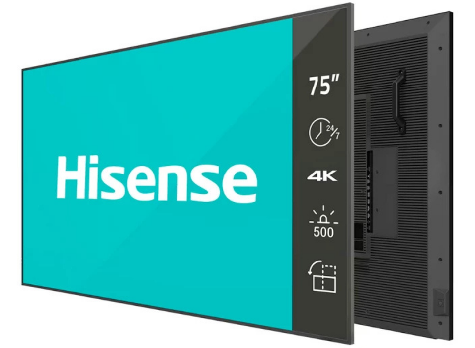 Hisense 75DM66D - 75" 4K UHD Digital Signage Display - 24/7 Android OS