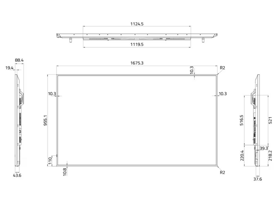 Hisense 75DM66D - 75" 4K UHD Digital Signage Display - 24/7 Android OS