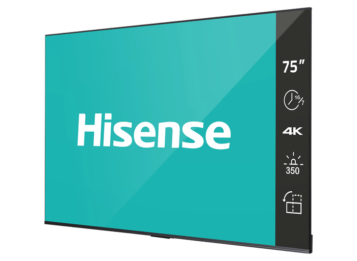 Hisense 75DP30FE 75" 4K Ultra HD Smart Digital Signage Display Digital Signage Display Hikvision