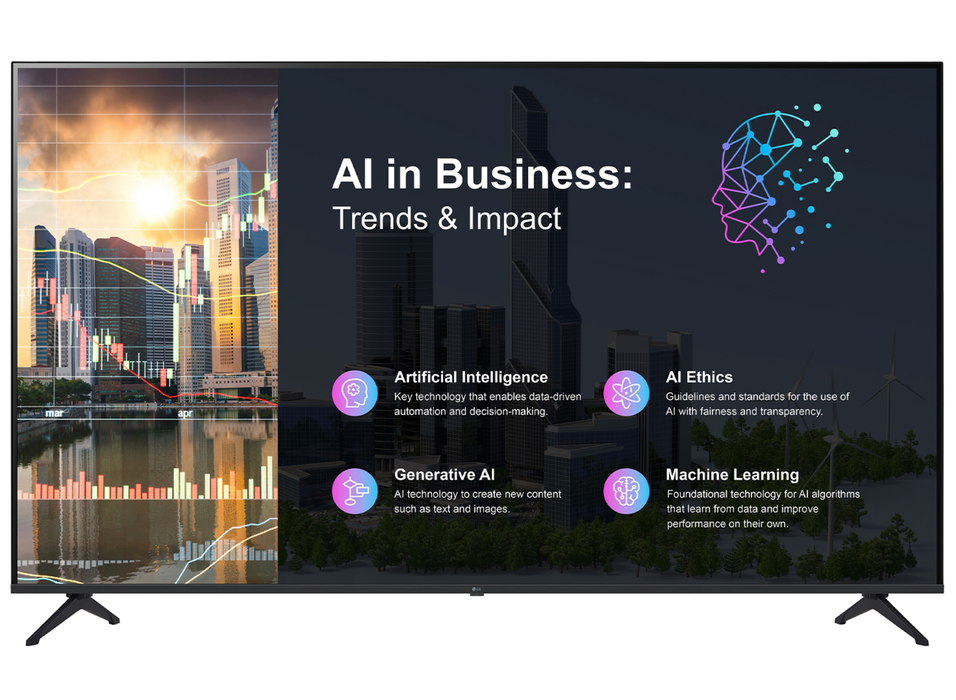 LG 75PK640S 75" 4K Ultra HD Smart Commercial Signage TV Digital Signage Display LG