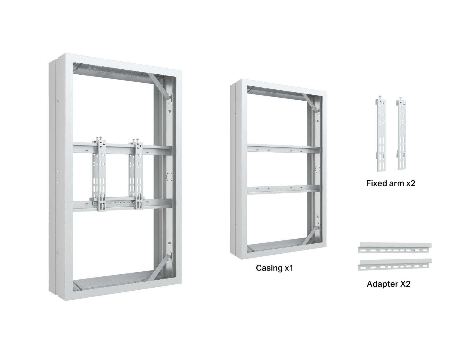 Multibrackets M Pro Series Enclosure 43" Medium B2B White Signage Display Enclosures Multibrackets