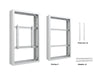 Multibrackets M Pro Series Enclosure 50" Medium B2B White Signage Display Enclosures Multibrackets