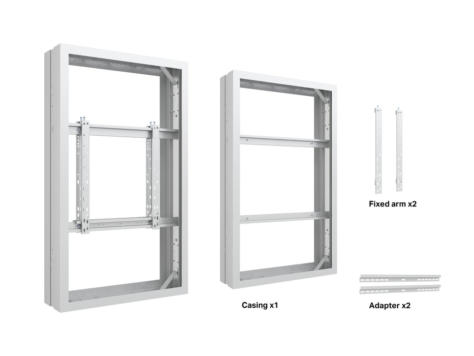 Multibrackets M Pro Series Enclosure 50" Medium B2B White Signage Display Enclosures Multibrackets