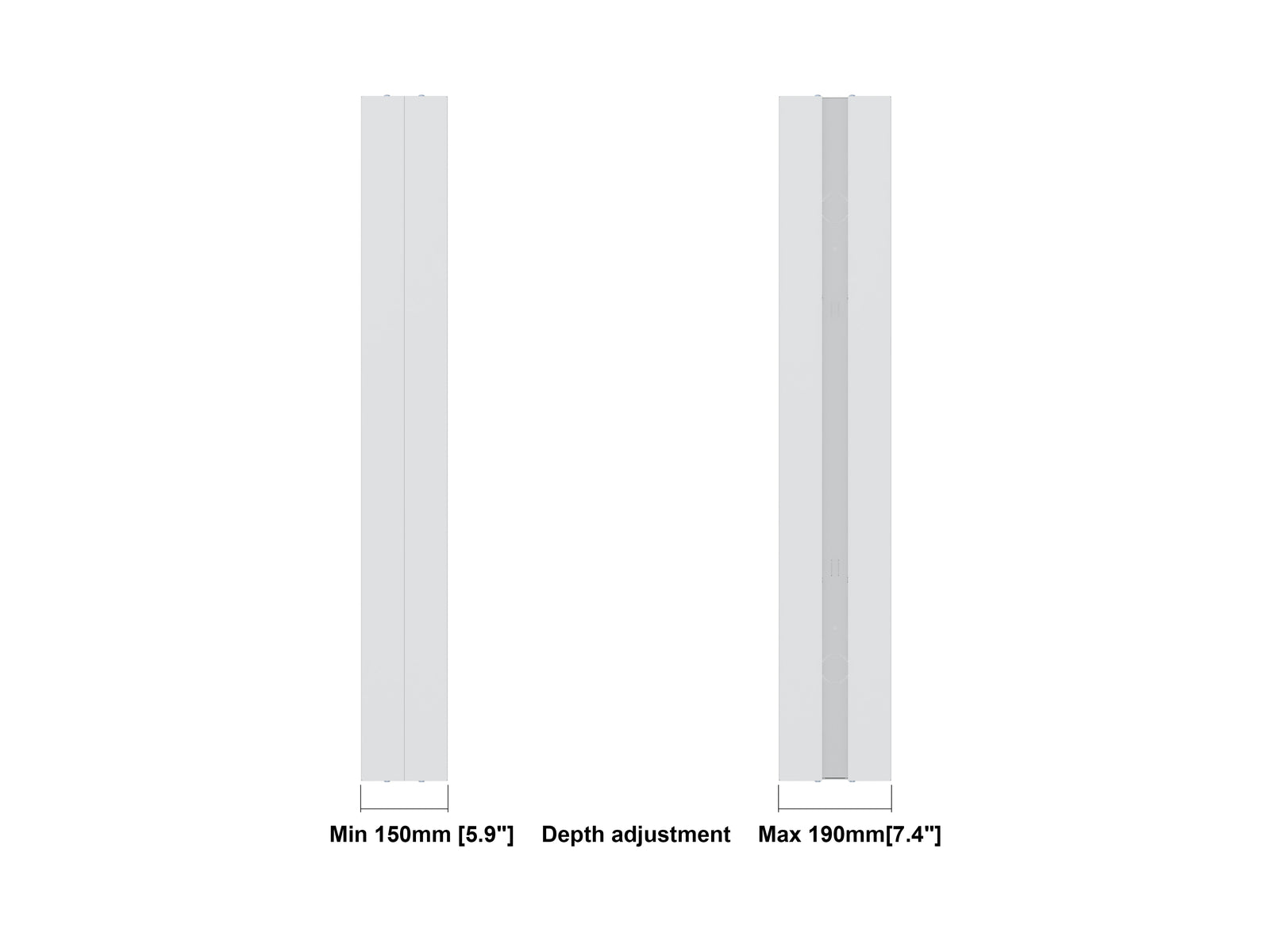 Multibrackets M Pro Series Enclosure 50" Medium B2B White Signage Display Enclosures Multibrackets
