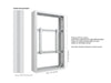 Multibrackets M Pro Series Enclosure 50" Medium B2B White Signage Display Enclosures Multibrackets