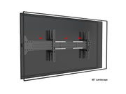 Multibrackets MBFW1UX2 M Pro Series From Wall - (42" - 65") Wall Mount Bracket Multibrackets
