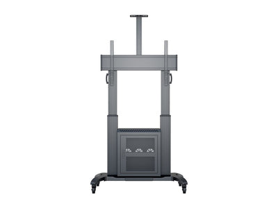 Multibrackets M Public Floorstand Dual Pillar 180 HD with AV Cabinet | For 60" - 100" Screens Multibrackets Mobile Trolley Multibrackets