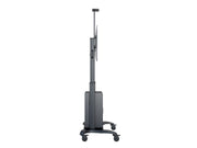 Multibrackets M Public Floorstand Dual Pillar 180 HD with AV Cabinet | For 60" - 100" Screens Mobile Trolley Multibrackets
