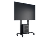 Multibrackets M Public Floorstand Dual Pillar 180 HD with AV Cabinet | For 60" - 100" Screens Mobile Trolley Multibrackets