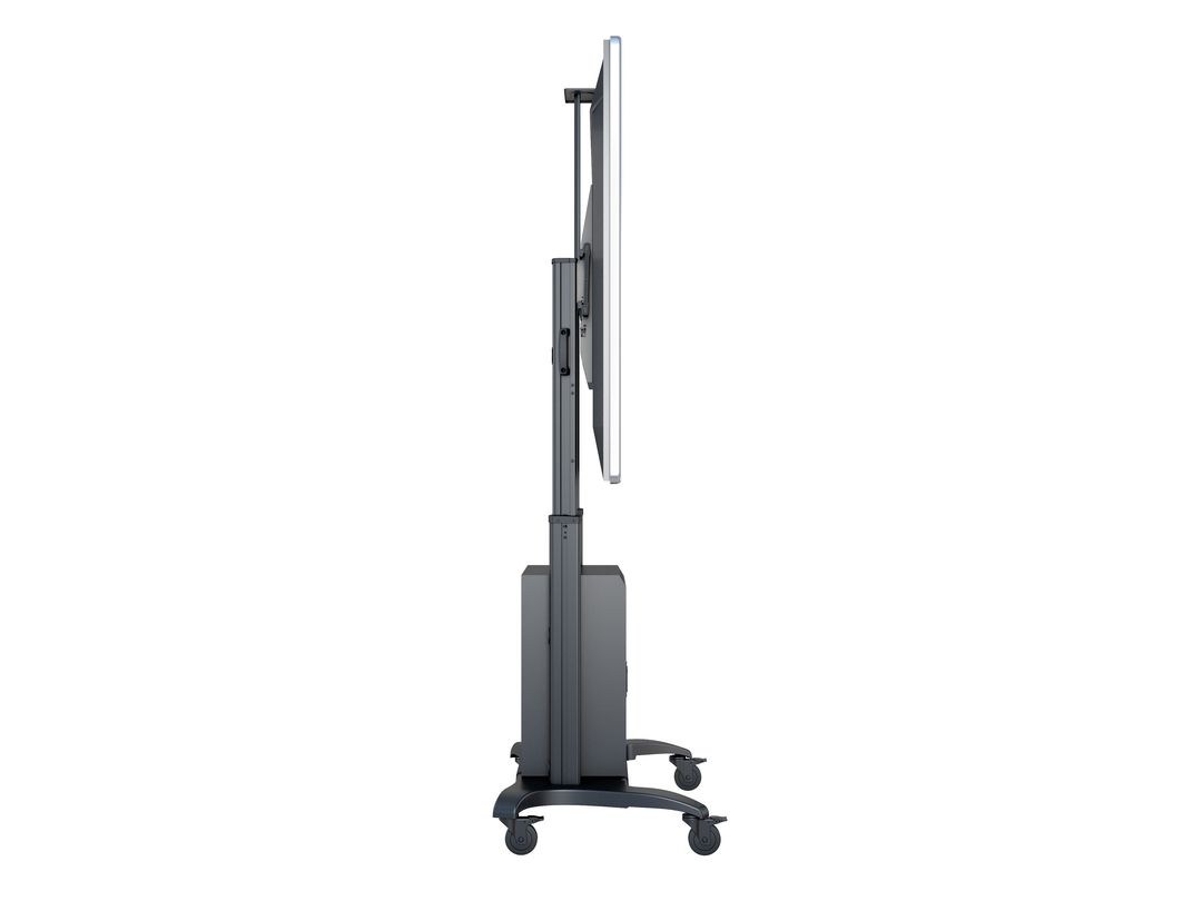 Multibrackets M Public Floorstand Dual Pillar 180 HD with AV Cabinet | For 60" - 100" Screens Mobile Trolley Multibrackets