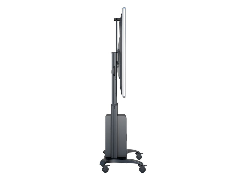 Multibrackets M Public Floorstand Dual Pillar 180 HD with AV Cabinet | For 60" - 100" Screens