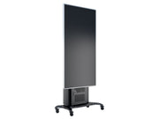 Multibrackets M Public Floorstand Dual Pillar 180 HD with AV Cabinet | For 60" - 100" Screens Mobile Trolley Multibrackets