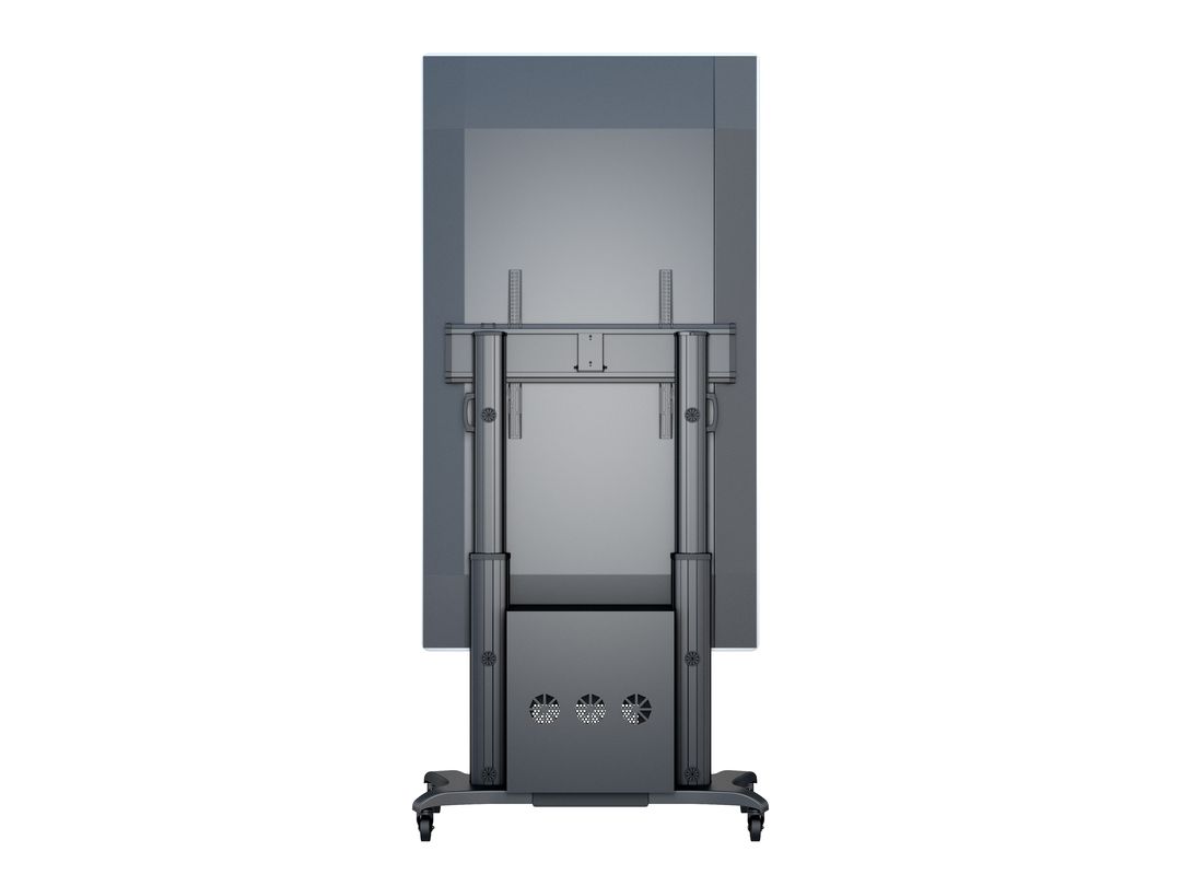 Multibrackets M Public Floorstand Dual Pillar 180 HD with AV Cabinet | For 60" - 100" Screens Mobile Trolley Multibrackets