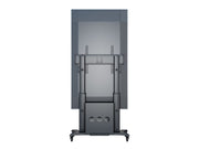 Multibrackets M Public Floorstand Dual Pillar 180 HD with AV Cabinet | For 60" - 100" Screens Mobile Trolley Multibrackets