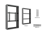 Multibrackets M Pro Series Enclosure 65" Medium B2B Black Signage Display Enclosures Multibrackets