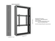 Multibrackets M Pro Series Enclosure 55" Medium B2B Black Signage Display Enclosures Multibrackets