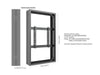 Multibrackets M Pro Series Enclosure 55" Medium B2B Black Signage Display Enclosures Multibrackets
