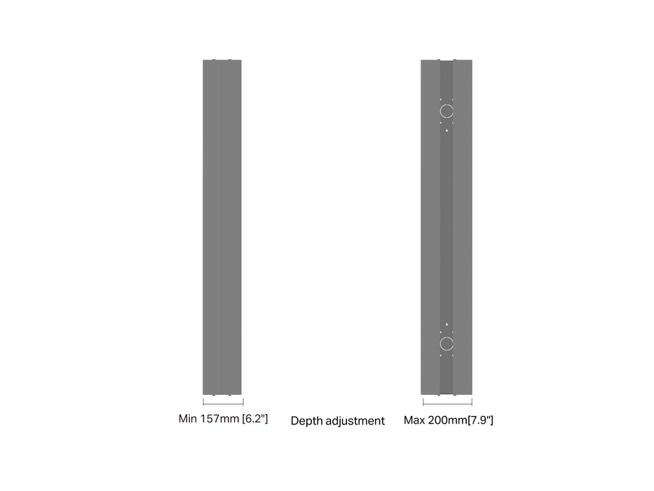 Multibrackets M Pro Series Enclosure 55" Medium B2B Black Signage Display Enclosures Multibrackets