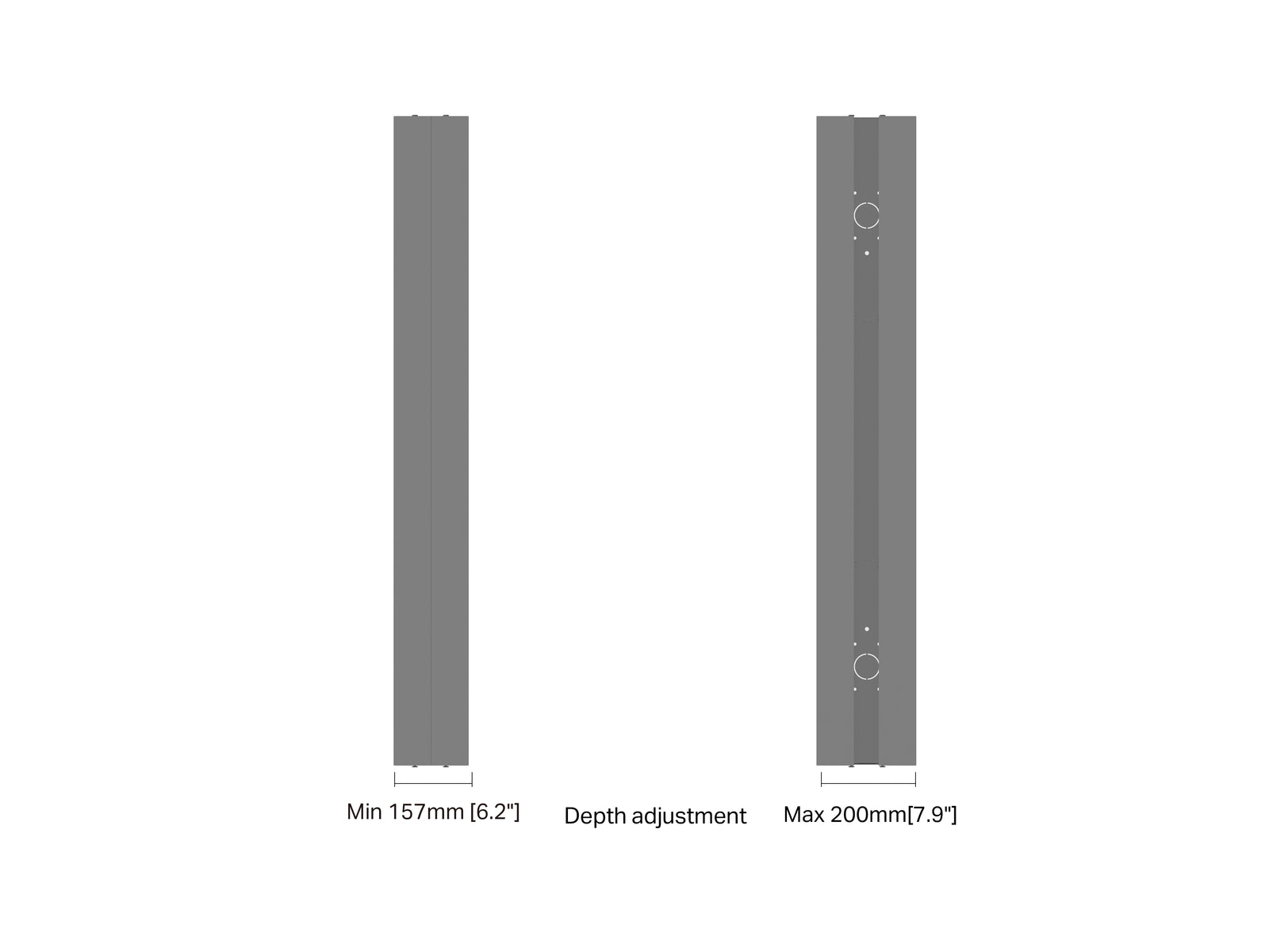 Multibrackets M Pro Series Enclosure 65" Medium B2B Black Signage Display Enclosures Multibrackets