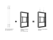 Multibrackets M Pro Series Enclosure 55" Medium B2B Black Signage Display Enclosures Multibrackets