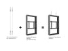 Multibrackets M Pro Series Enclosure 65" Medium B2B Black Signage Display Enclosures Multibrackets