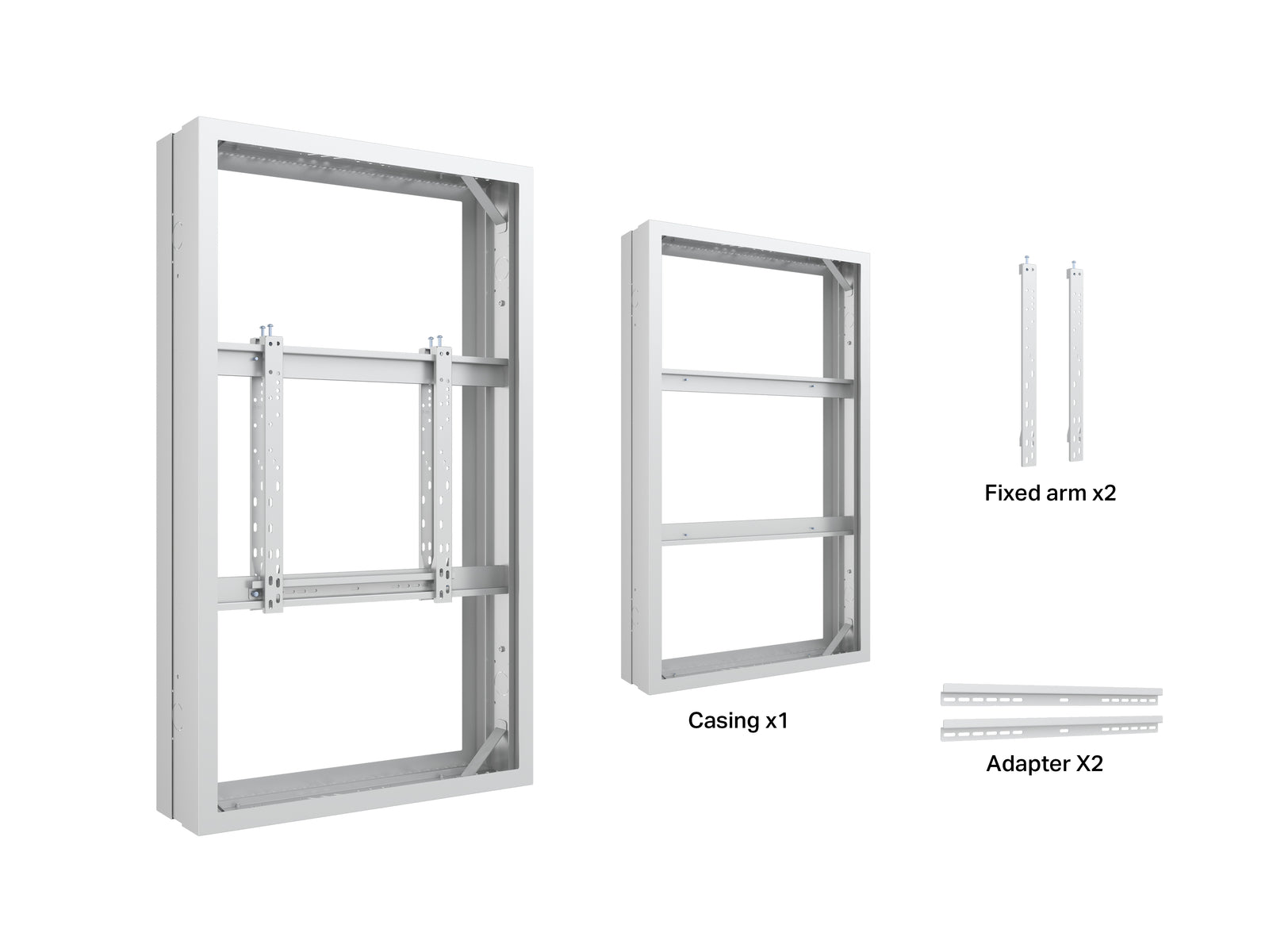 Multibrackets M Pro Series Enclosure 55" Medium B2B White Signage Display Enclosures Multibrackets