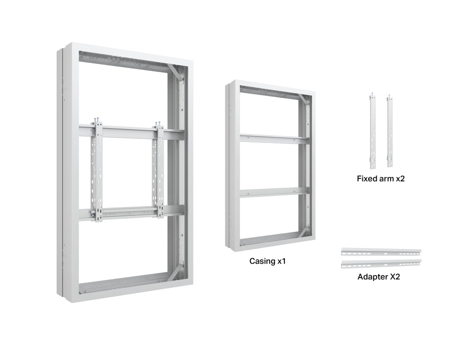 Multibrackets M Pro Series Enclosure 55" Medium B2B White Signage Display Enclosures Multibrackets